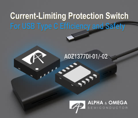 The advanced features of the AOZ1377DI capable to support up to 7A at max 23VIN and programmable current limit, and true reverse current blocking protection. (Graphic: Business Wire)