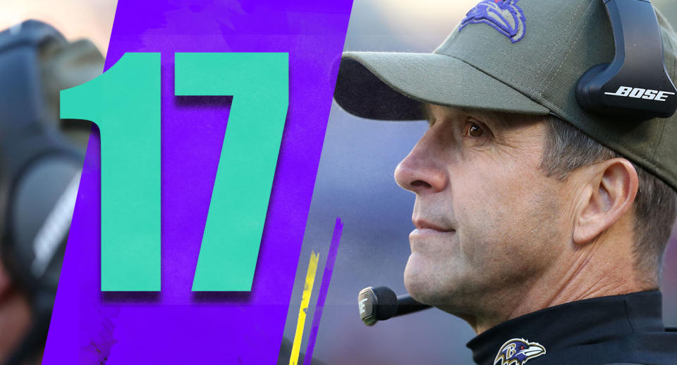 <p>There’s a lot of chatter about John Harbaugh’s job security. If the Ravens fire him, would they do so without asking themselves, “Can we find anyone better?” Because I think the answer to that question is clearly no. (John Harbaugh) </p>