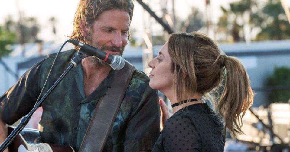 Bradley Cooper and Lady Gaga in A Star Is Born (Warner Bros)