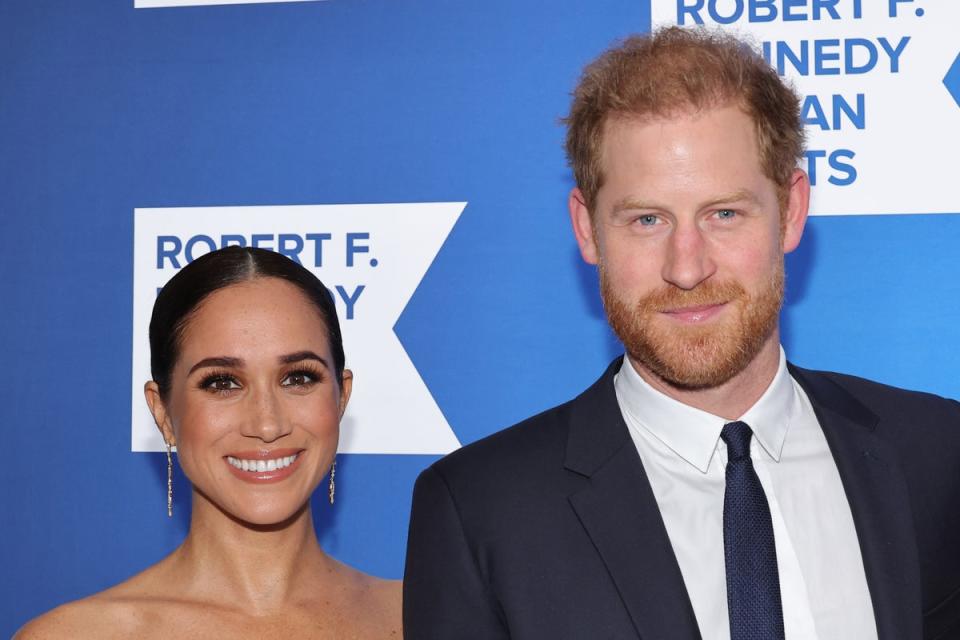Meghan Markle and Prince Harry were source of brutal joke at Golden Globes (Getty Images for 2022 Robert F. Kennedy Gala)