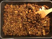 <p>In essence, this is our <a href="https://www.myrecipes.com/recipe/best-granola?038fhmncd" rel="nofollow noopener" target="_blank" data-ylk="slk:Best Basic Granola" class="link ">Best Basic Granola</a> adjusted to work without an egg white and have a slightly earthy, moderately spiced taste. By chance, it also contains no animal products, so <a href="https://www.myrecipes.com/vegan-recipes" rel="nofollow noopener" target="_blank" data-ylk="slk:it's vegan" class="link ">it's vegan</a> (depending on how you feel about certain nuts, particularly almond). In lieu of the egg white, this granola uses dark brown sugar to stick together and maintain a crunchy texture. Pressing the granola down into an even layer every time you stir the mixture will help it clump, as will waiting for the granola to cool completely once it's out of the oven. Feel free to add in even more spices and tea powder to create a stronger flavor, and any other ingredients that can add texture, like <a href="https://www.myrecipes.com/extracrispy/give-chia-seeds-a-chance" rel="nofollow noopener" target="_blank" data-ylk="slk:chia seeds" class="link ">chia seeds</a> or dried berries. <a href="https://www.myrecipes.com/recipe/green-tea-granola" rel="nofollow noopener" target="_blank" data-ylk="slk:View Recipe" class="link ">View Recipe</a></p>