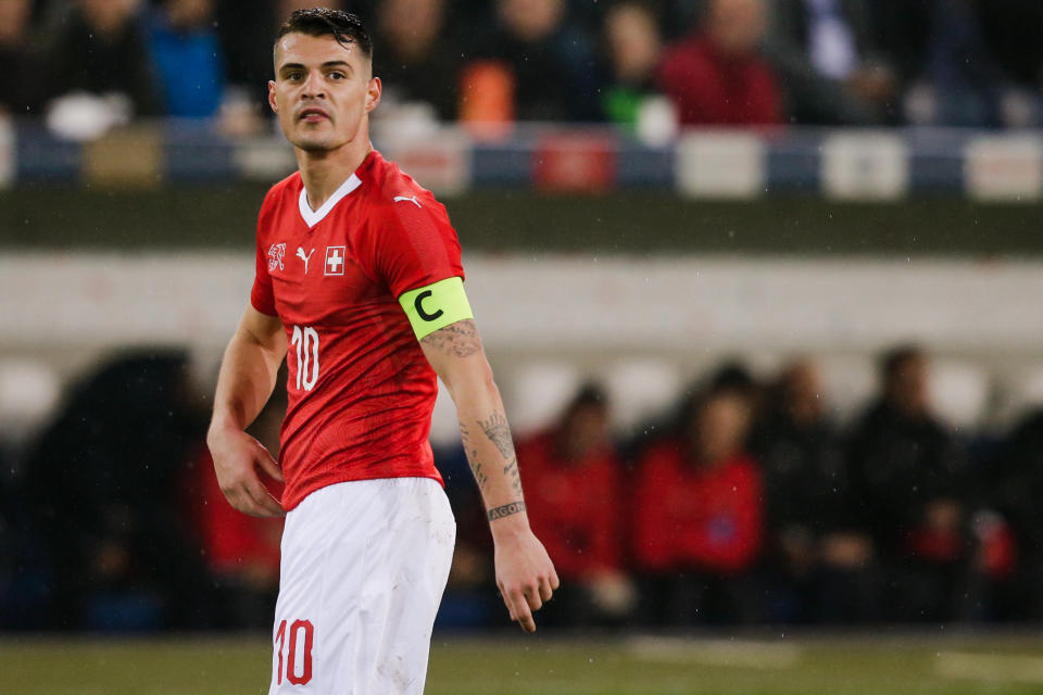 <p>Granit Xhaka is part of a Switzerland squad worth a reported €246m. </p>
