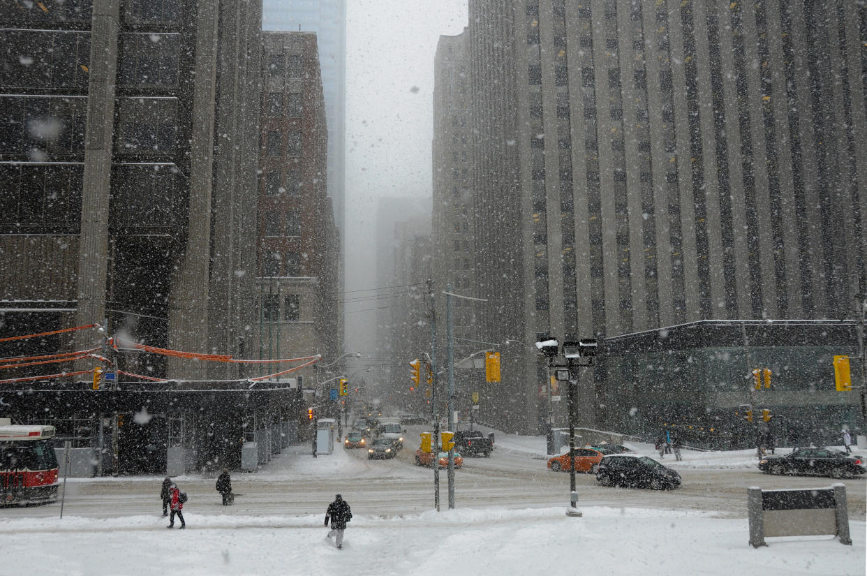 Snow in Toronto. Getty.