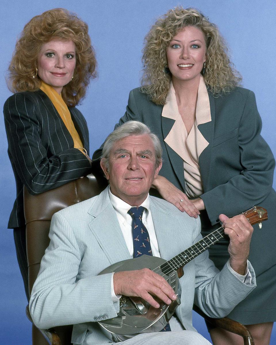 <span><span>Julie Sommars, Andy Griffith and Nancy Stafford, 1991. </span><br><span>NBC/MoviestillsDB</span></span>