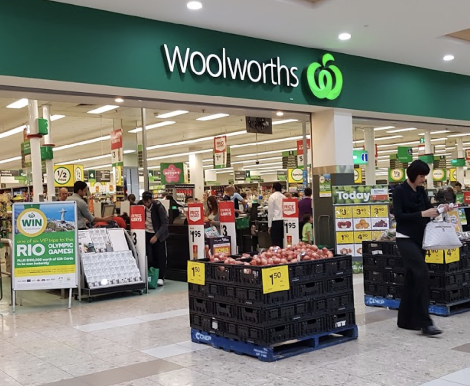 Woolworths store pictured.