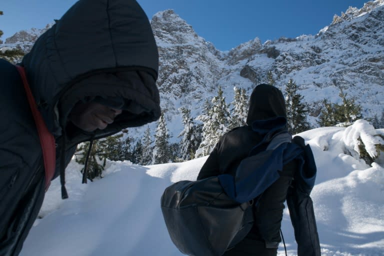 The biggest challenge facing the migrants trying to cross into France is a freezing wind that buffets the mountain pass