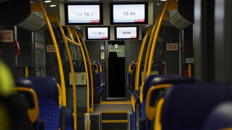 The new Stadler FLIRT trains have more doors to allow for faster boarding. 