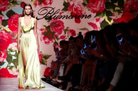 Presentation of Blumarine Spring/Summer 2020 collection during fashion week in Milan