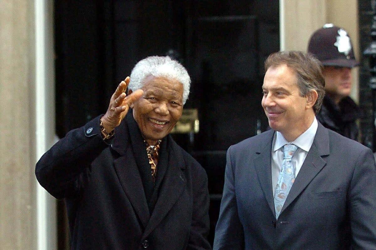 Nelson Mandela, pictured with Tony Blair in 1997, appears on our list of royalty who became elected leaders  (PA Archive)