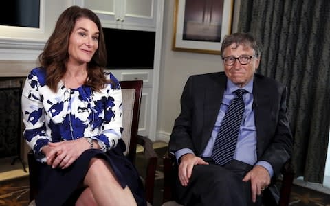 Philanthropists Melinda Gates and husband Bill