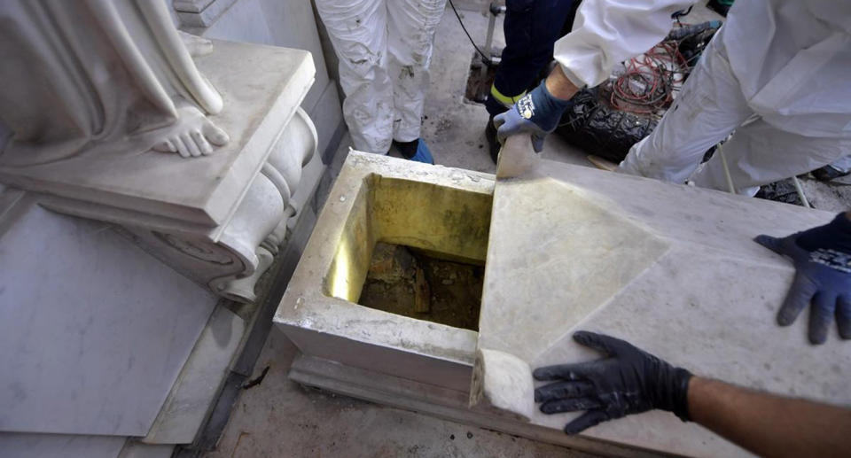 The tombs of two princesses in the Vatican's Teutonic Cemetery were found empty.