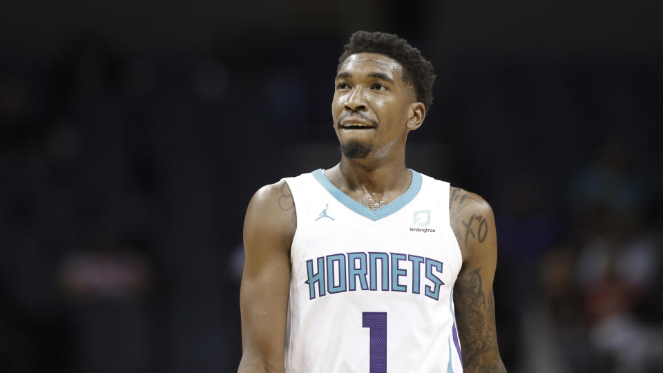 Malik Monk is having a better start to his second year in 2018. (AP Photo/Chuck Burton)