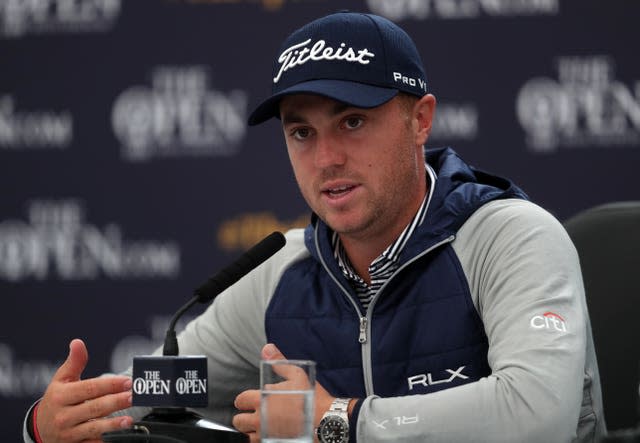 Justin Thomas wearing Ralph Lauren golf apparel