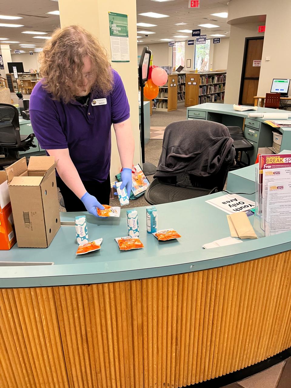 The LeRoy Collins library site serves an afternoon snack of milk and Goldfish crackers for children from 2 p.m. to 3 p.m.