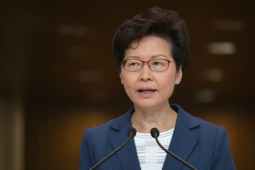 Carrie Lam told reporters she believed Hong Kong can tackle the crisis on its own
