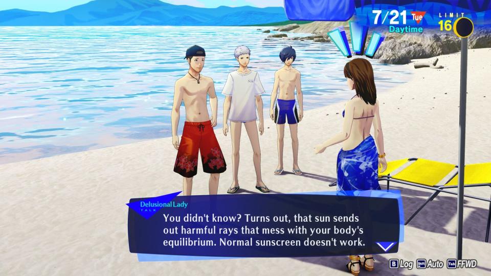 persona 3 reload beach scene