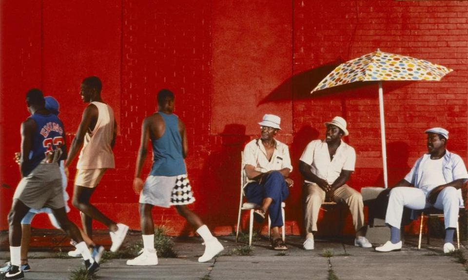 Spike Lee, Robin Harris and Frankie Faison in Do the Right Thing Year