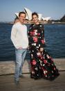 <p>The pregnant actress is knocking it out of the park week after week. This time, she donned a loose-fitting geometric dress that effortlessly went with the Sydney wind. <i>[Photo: Getty]</i> </p>