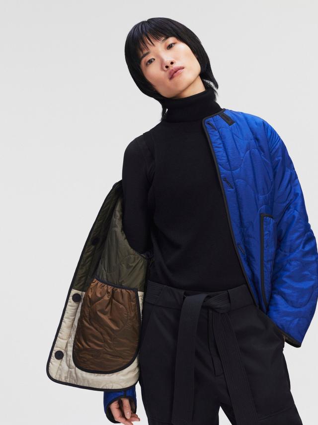 Cult label Marfa Stance makes buildable quilted coats to which you can add a collar and a liner