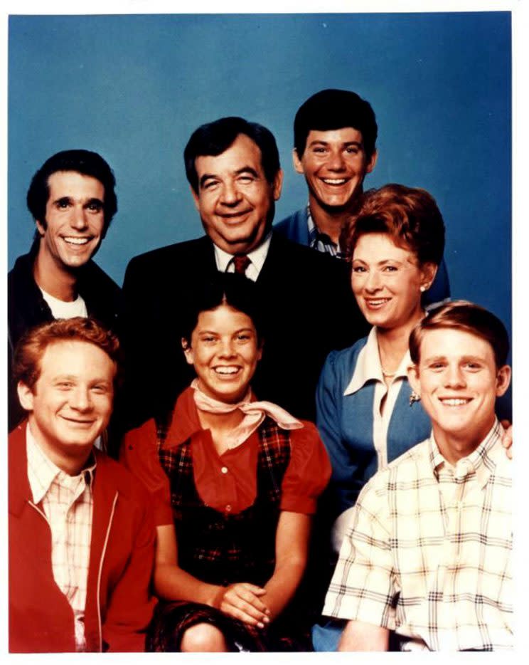 The cast of Happy Days