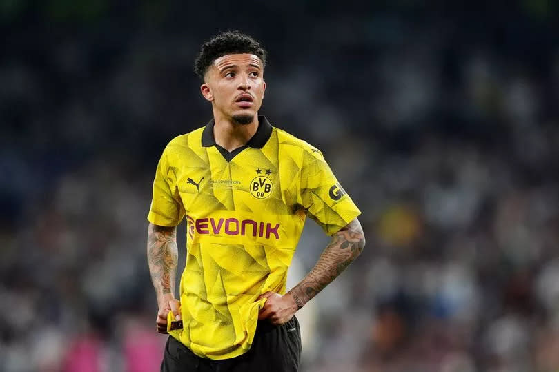 Jadon Sancho during a Borussia Dortmund game