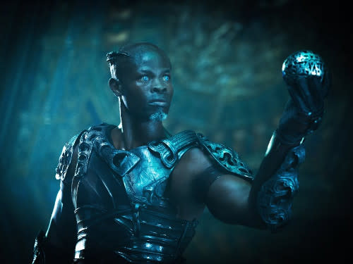 Only after filming wrapped, Hounsou's involvement in the movie was revealed