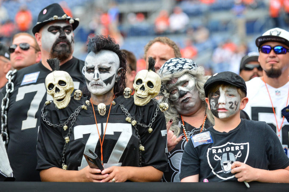 Raiders fans are not happy. (Getty)