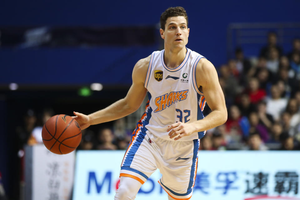 Jimmer Fredette has been playing in China, and if his 75-point game is any indication, he’s enjoying it. (Photo by VCG/VCG via Getty Images)