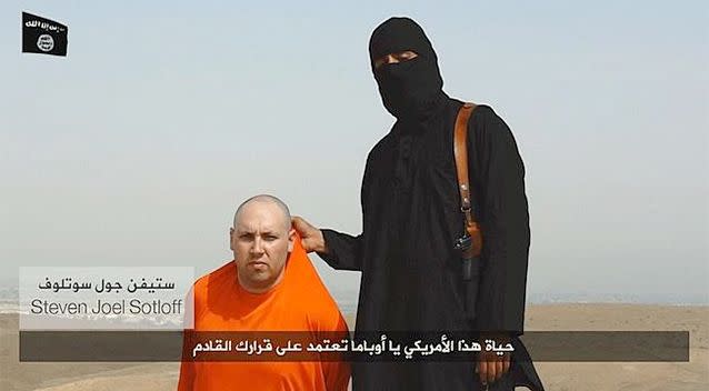 Following the purported execution, the video then shows another US captive identified as journalist Steven Joel Sotloff, a freelance journalist abducted in Syria. Photo: Twitter.