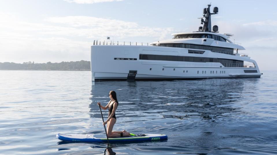 The young family that built Rio mandated that water sports be integral to life on board, so the boat is outfitted with a flotilla of toys. - Credit: Courtesy CRN