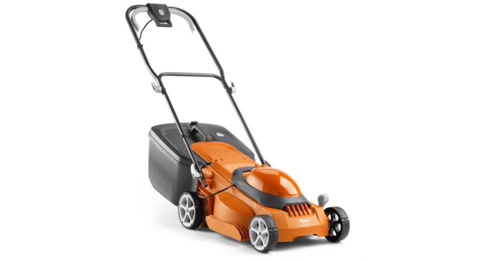 This Flymo electric mower has a powerful 1600w motor.