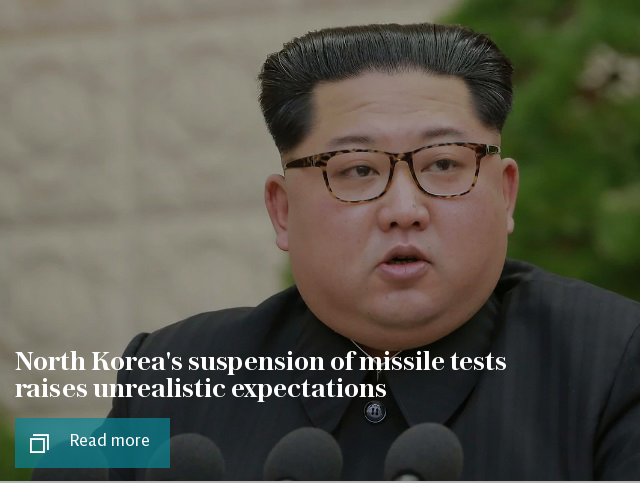 North Korea's suspension of missile tests raises unrealistic expectations