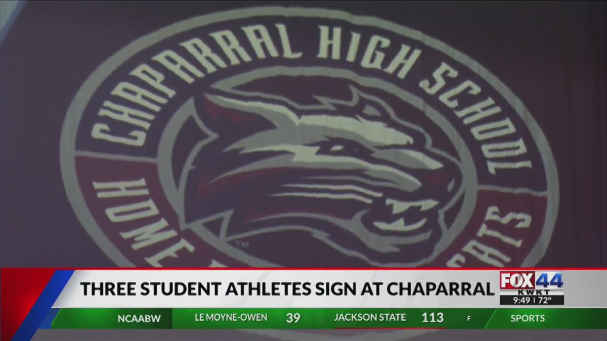 Chaparral student athlete trio signs with collegiate programs