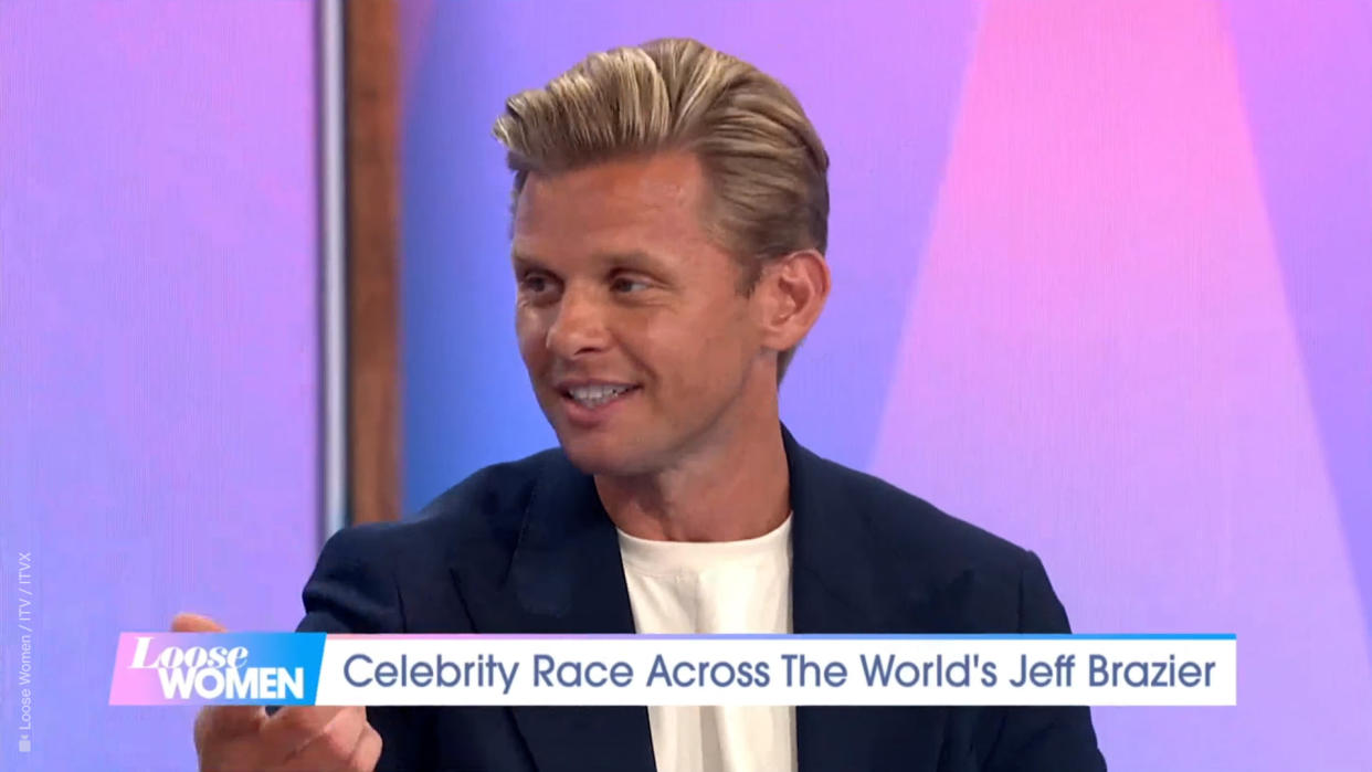 Jeff Brazier appeared on Loose Women. (ITV screengrab)