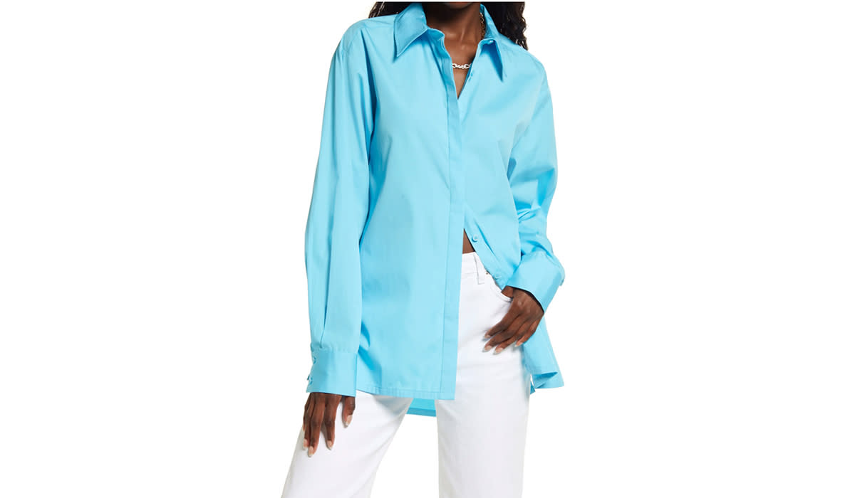 This shirt is both relaxed and crisp and looks effortlessly pulled together. (Photo: Nordstrom)