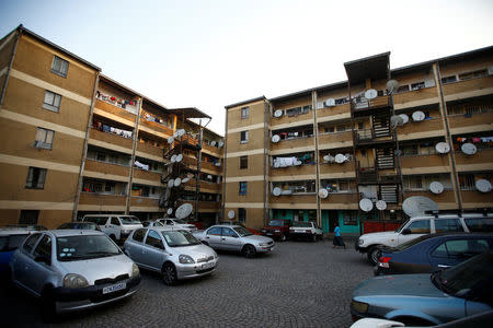 A general view shows cars parked within the Mamo condominium in Ethiopia's capital Addis Ababa, October 19, 2016. REUTERS/Tiksa Negeri