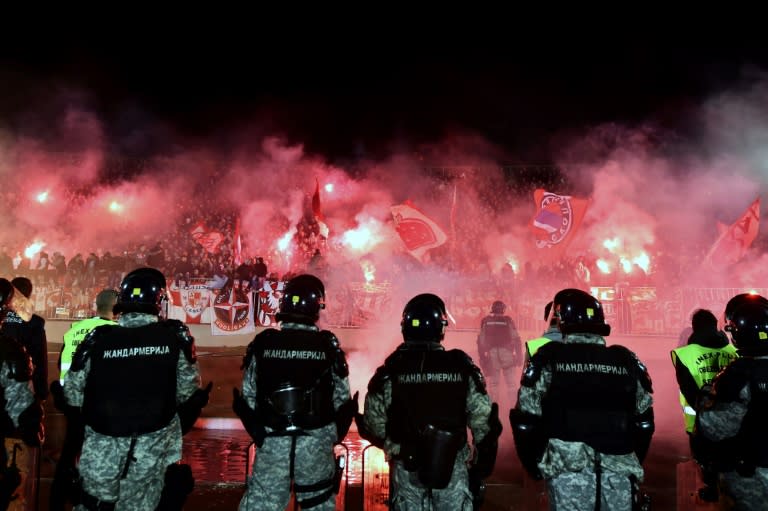 Nowadays the "Eternal Derby" between Belgrade's Partizan and Red Star has become a pretext for clashes between supporters of the rival teams