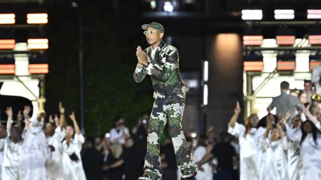 Pharrell Williams Stuns With Family In Photo From His Louis Vuitton Show