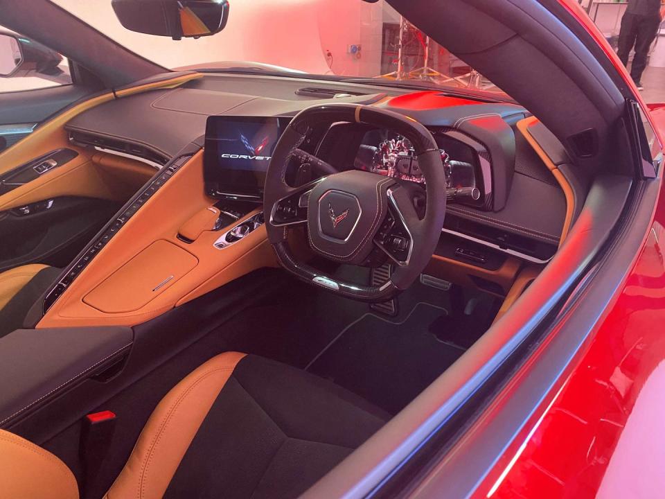 general motors specialty vehicles corvette z06 aussie market car interior shot