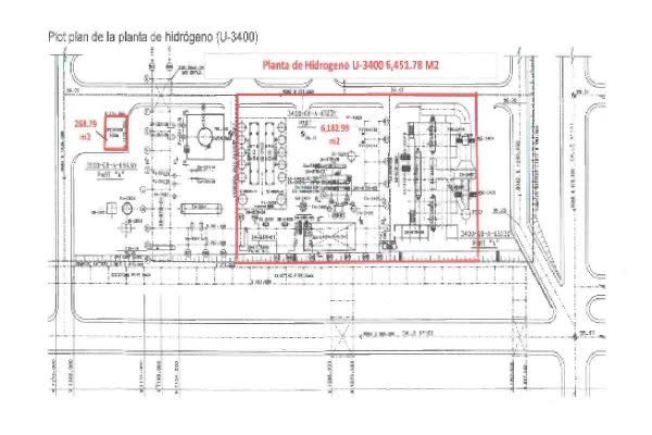 plano planta hidrogeno