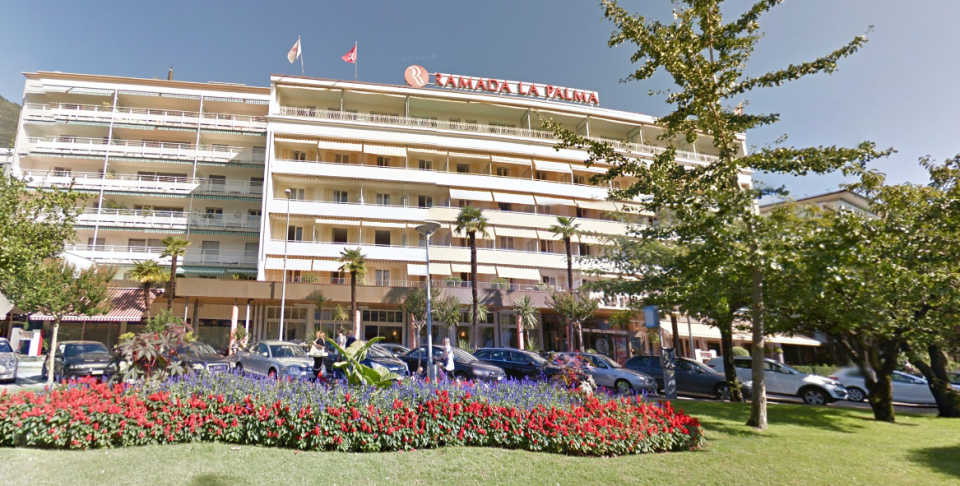 The woman was staying at the Hotel La Palma au Lac in Muralto, Locarno. Source: Google Maps