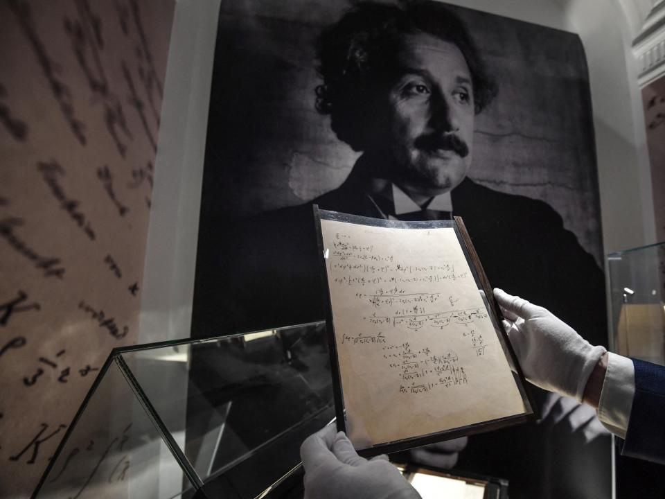 Albert Einstein manuscript theory of relativity, Christie's Paris