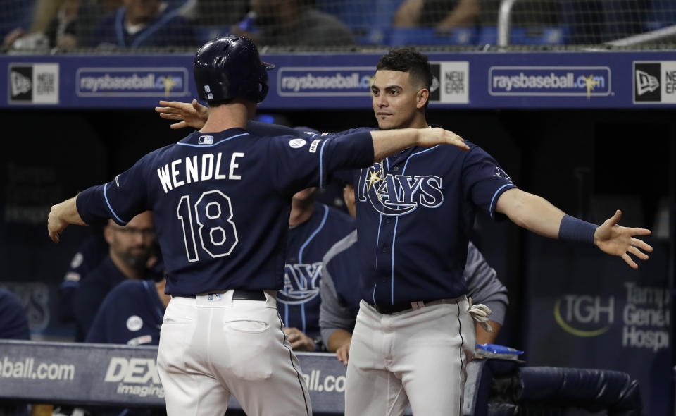 The Tampa Bay Rays are going to the postseason for the first time since 2013. (AP)