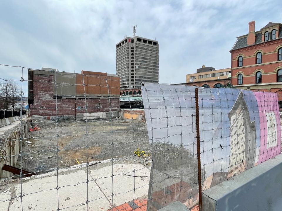 The developer behind a stalled commercial and apartment complex on King Street in Saint John has suggested provincial tax changes like those adopted in Nova Scotia and Prince Edward Island to encourage more housing would improve the project's viability.