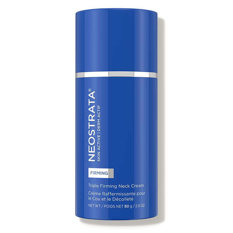 <p><strong>Neostrata</strong></p><p>dermstore.com</p><p><strong>$88.00</strong></p><p><a href="https://go.redirectingat.com?id=74968X1596630&url=https%3A%2F%2Fwww.dermstore.com%2Fproduct_Triple%2BFirming%2BAntiaging%2BNeck%2BCream_58424.htm&sref=https%3A%2F%2Fwww.harpersbazaar.com%2Fbeauty%2Fskin-care%2Fg27887031%2Fbest-neck-cream%2F" rel="nofollow noopener" target="_blank" data-ylk="slk:Shop Now;elm:context_link;itc:0;sec:content-canvas" class="link ">Shop Now</a></p><p>According to board-certified dermatologist<a href="https://www.thecenterforderm.com/physicians/dr-bank/" rel="nofollow noopener" target="_blank" data-ylk="slk:David E. Bank;elm:context_link;itc:0;sec:content-canvas" class="link "> David E. Bank</a>, a good neck cream will contain ingredients like peptides, ceramides, hyaluronic acid, and vitamin C to address lines, firmness, and hyperpigmentation. His choice is this cream from Neostrata as its amino acids tightens skin that has lost elasticity.<br><strong><br>Customer Review:</strong><br>"I’ve used this for years and it really does firm your neck. I love it. It smells lovely and I look forward to my nighttime routine when using this." – Courtney</p>