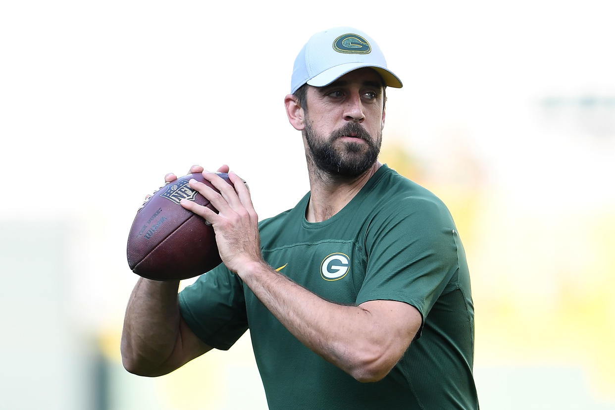 Green Bay quarterback Aaron Rodgers defended his criticism of young Packers receivers last week, saying his comments were nothing personal. (Getty Images)