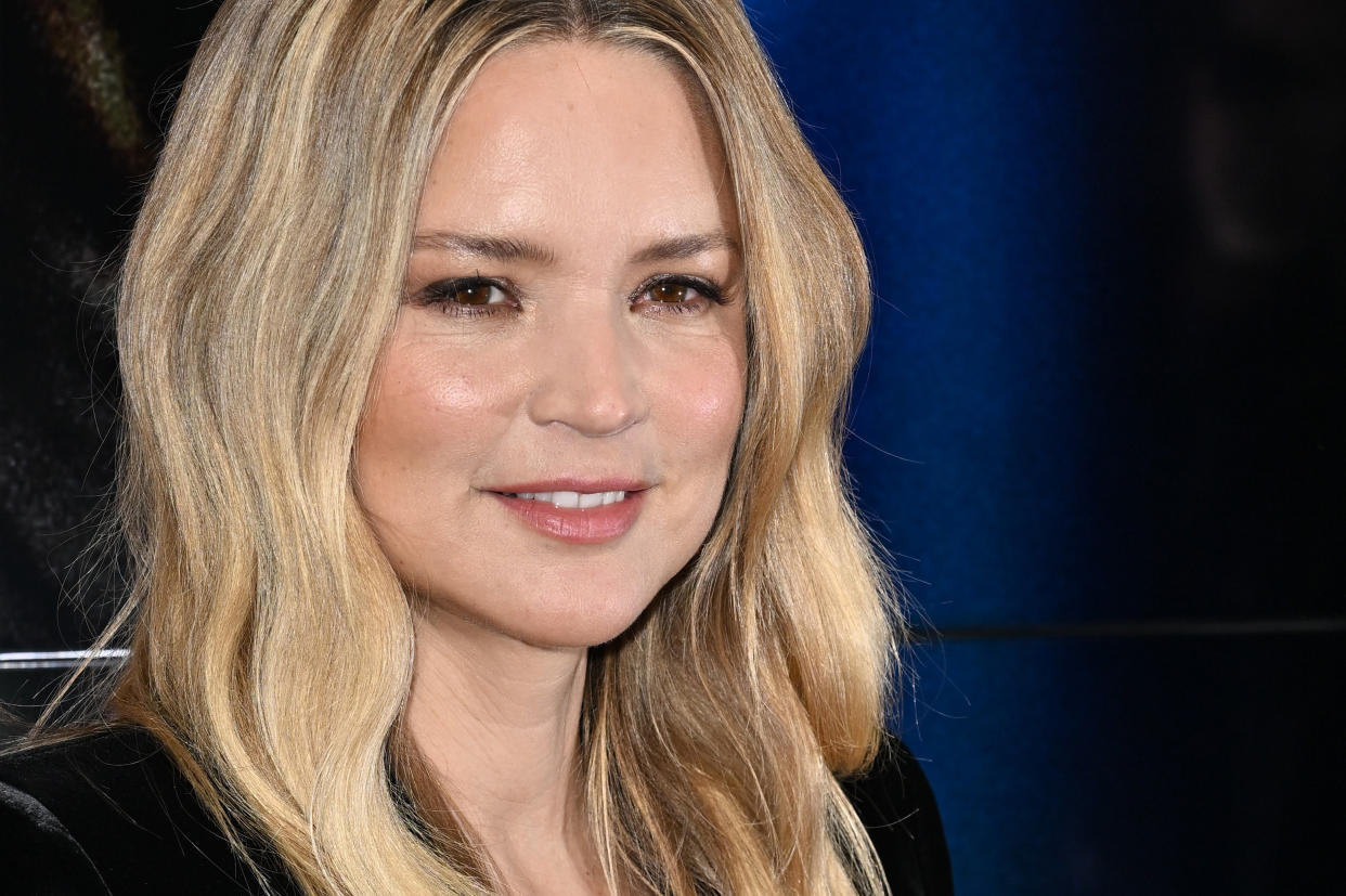 Virginie Efira ne se passe plus de sa crème de jour signée Lancôme. (Photo by Stephane Cardinale - Corbis/Corbis via Getty Images)