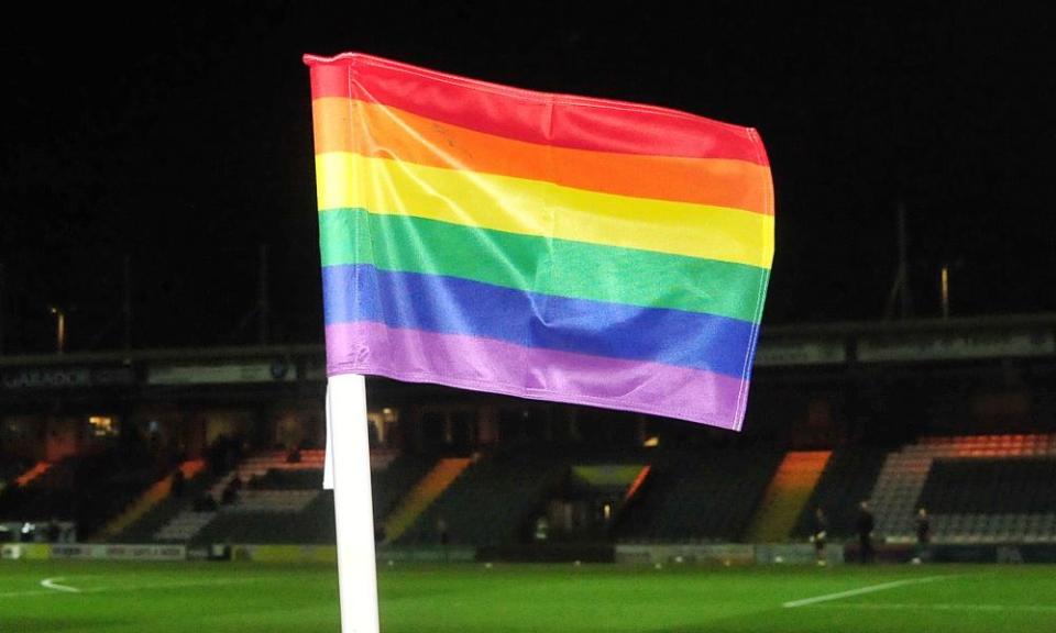 Rainbow corner flags, substitution boards, armbands and laces will feature in women’s games this weekend and after the international break in the men’s game.