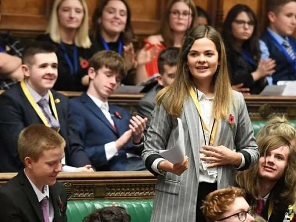 Emma Greenwood speaking in parliament (Parliament)