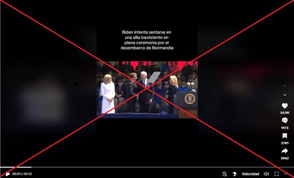 <span>Captura de pantalla de una publicación en TikTok, hecha el 10 de junio de 2024</span>